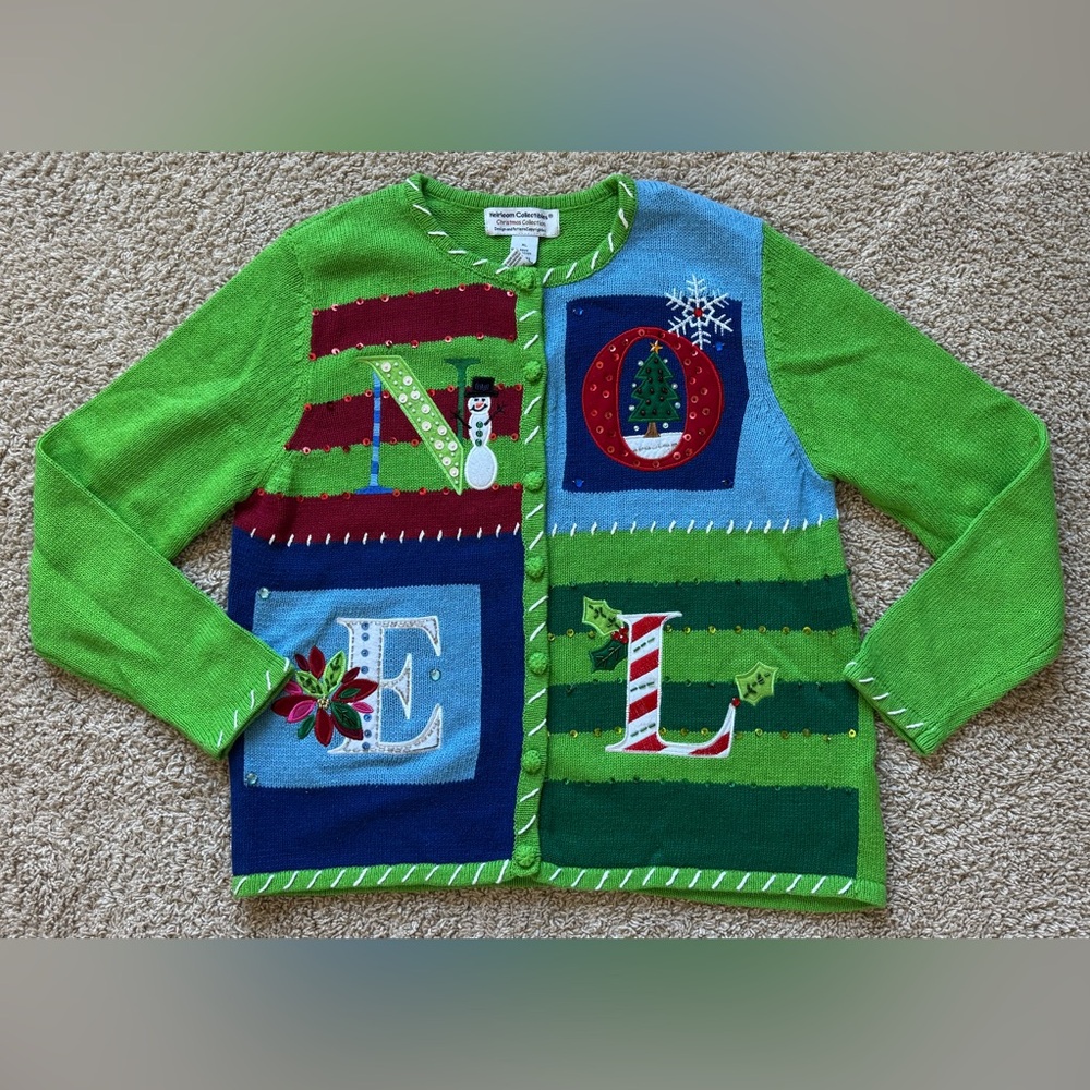 Heirloom Collectibles Vintage Christmas Cardigan